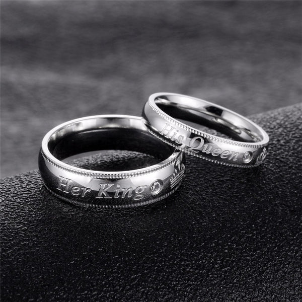 King & Queen Couple Ring