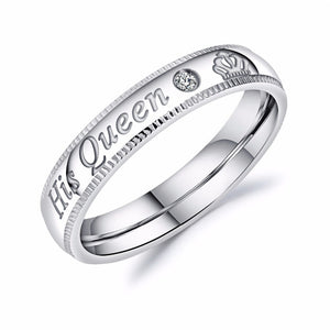 King & Queen Couple Ring